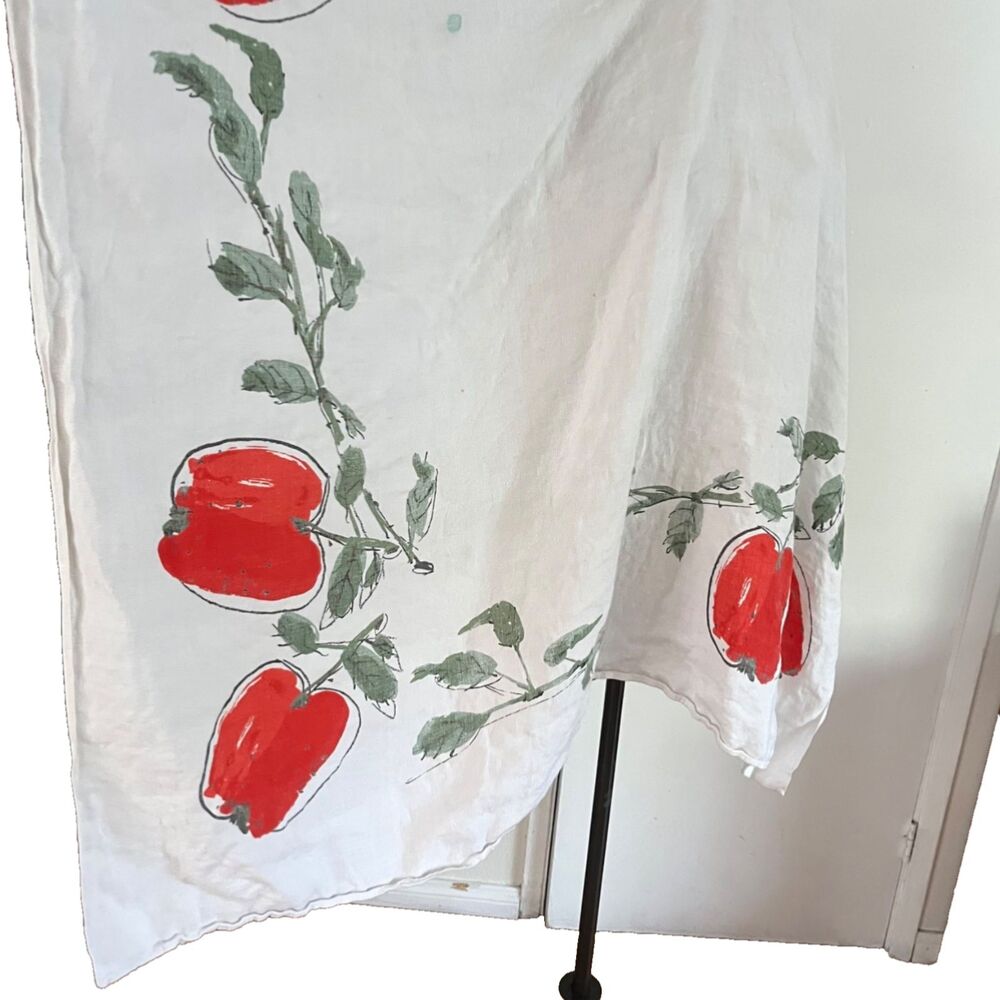 Vera Neumann Tablecloth Vintage Apple design 50 X 67
